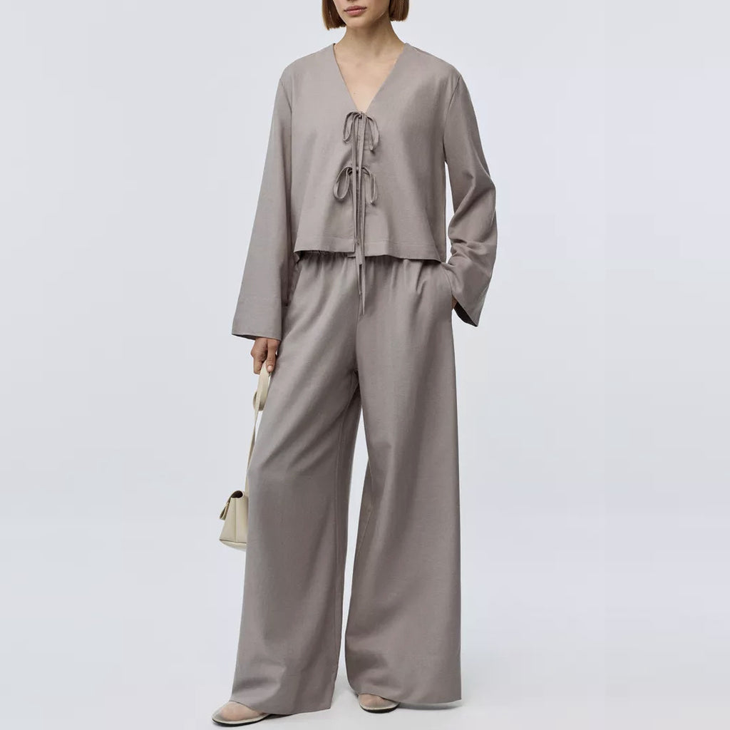 European And American Women's Clothing Fashion Lazy Two-piece Set