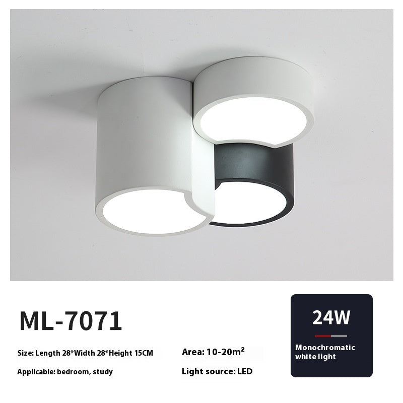 Bedroom Ceiling Lamp Minimalist Black And White Corridor Aisle Light
