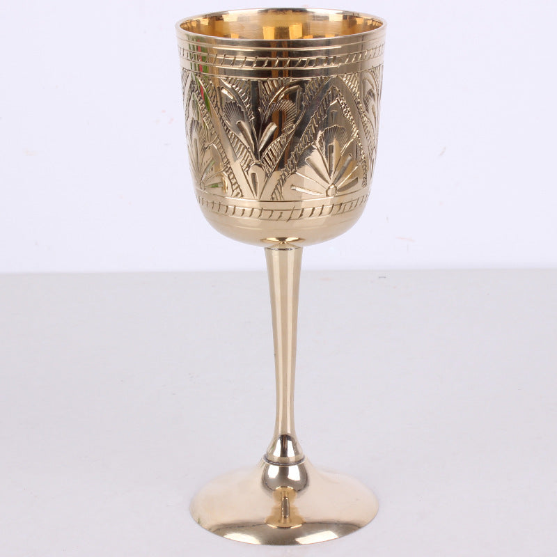 Creative Household Pure Brass Solid Goblet