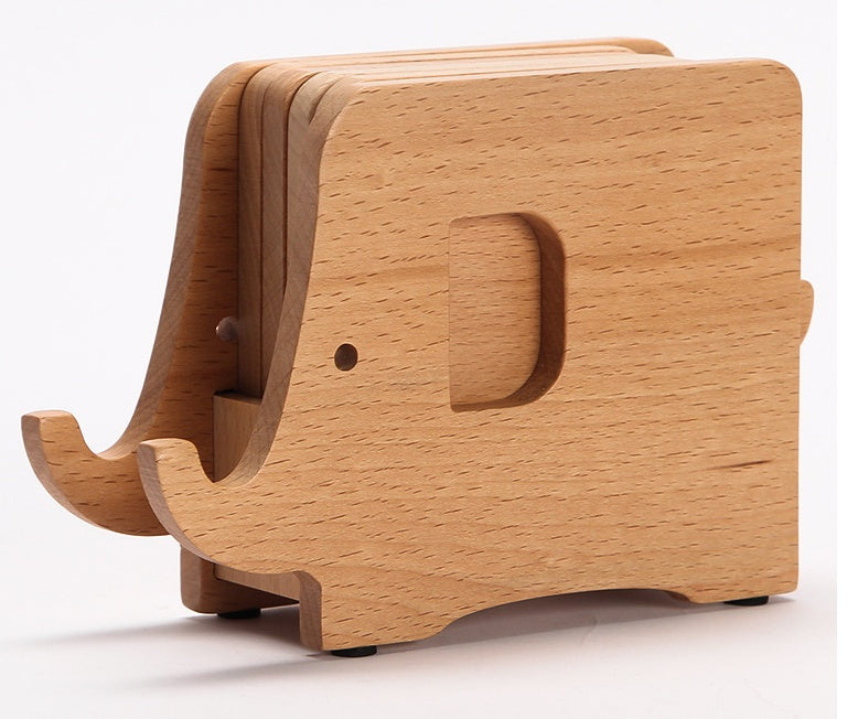 Multifunctional Log Walnut Elephant Nordic Original