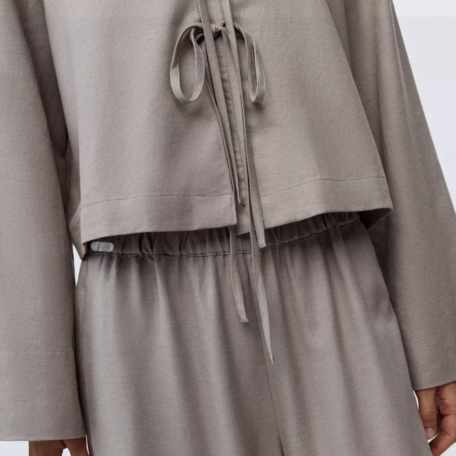 European And American Women's Clothing Fashion Lazy Two-piece Set