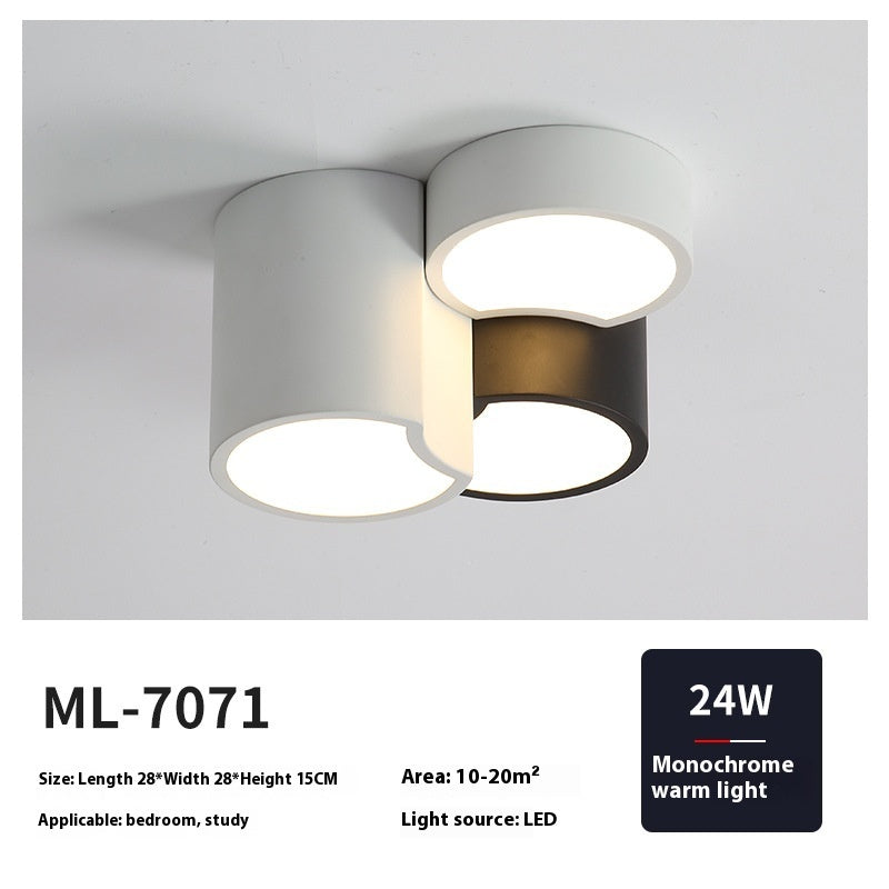 Bedroom Ceiling Lamp Minimalist Black And White Corridor Aisle Light