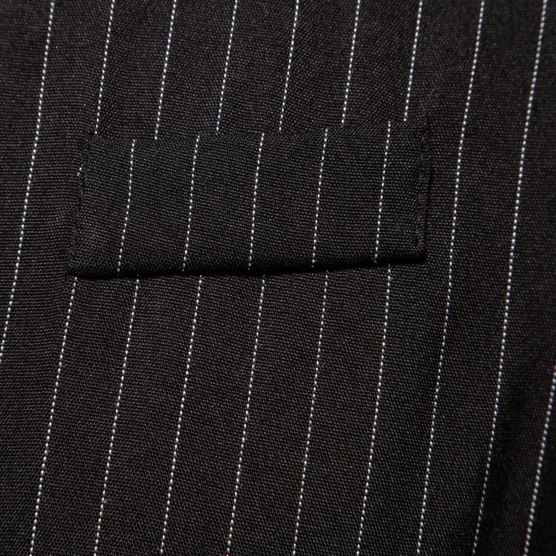 New Mens Stylish Vertical-striped Double-breasted Waistcoat