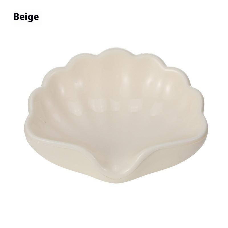 Household Plastic Shell Soap Dish Bathroom High-end Creative Bathroom