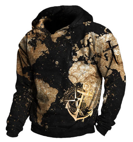 Digital Printing Street Sports Fashion Trend Hoodie