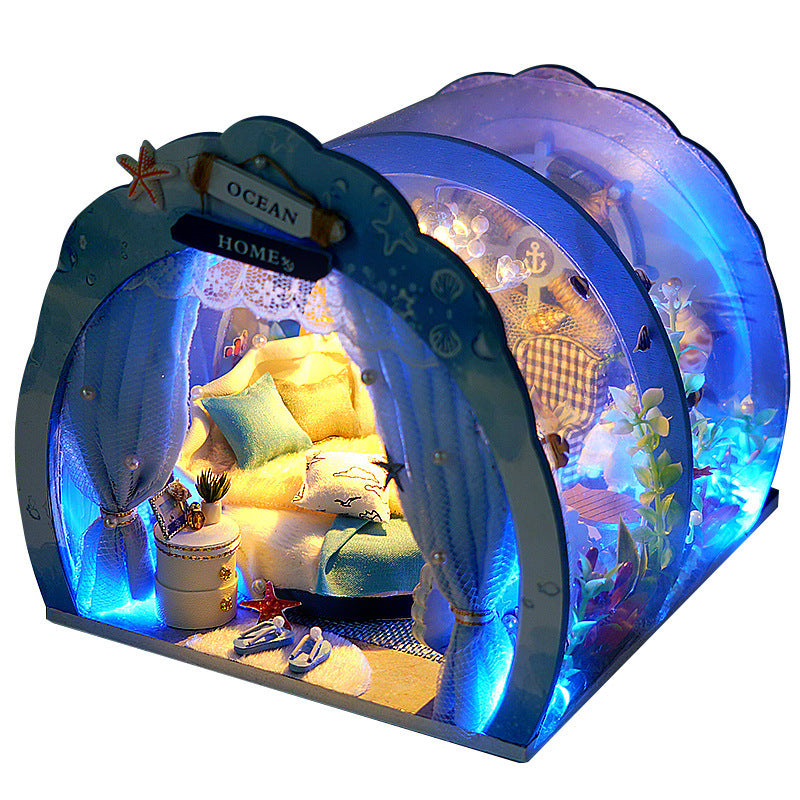 Small House Hand-assembled Small House Cute House Model Toy