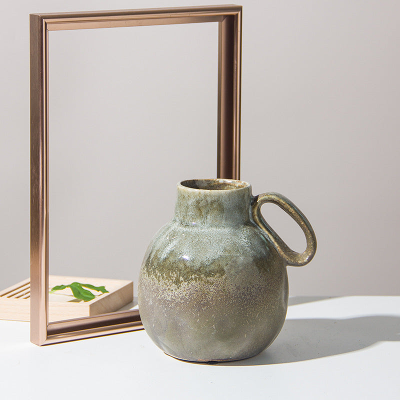 Vintage Kiln Baked Kettle Vase Furniture