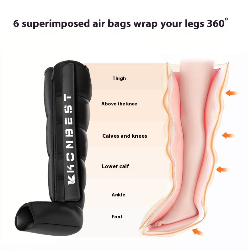 Six-cavity Air Wave Leg Pressure Massager Exercise