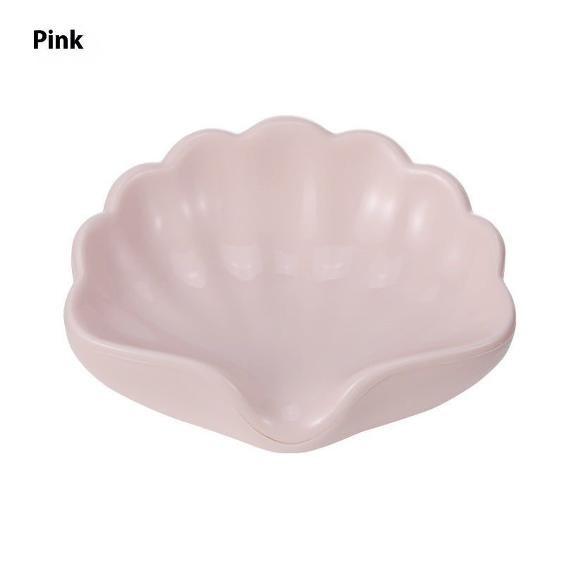 Household Plastic Shell Soap Dish Bathroom High-end Creative Bathroom