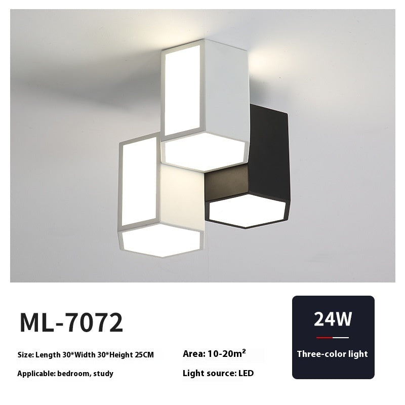 Bedroom Ceiling Lamp Minimalist Black And White Corridor Aisle Light