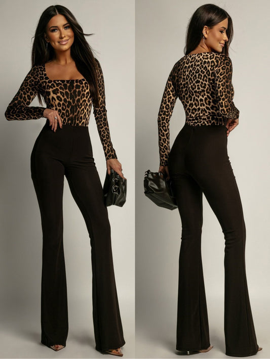 High Waist Solid Color Women's Pants Fashionable Casual Wide Leg Loose Women's Trousers