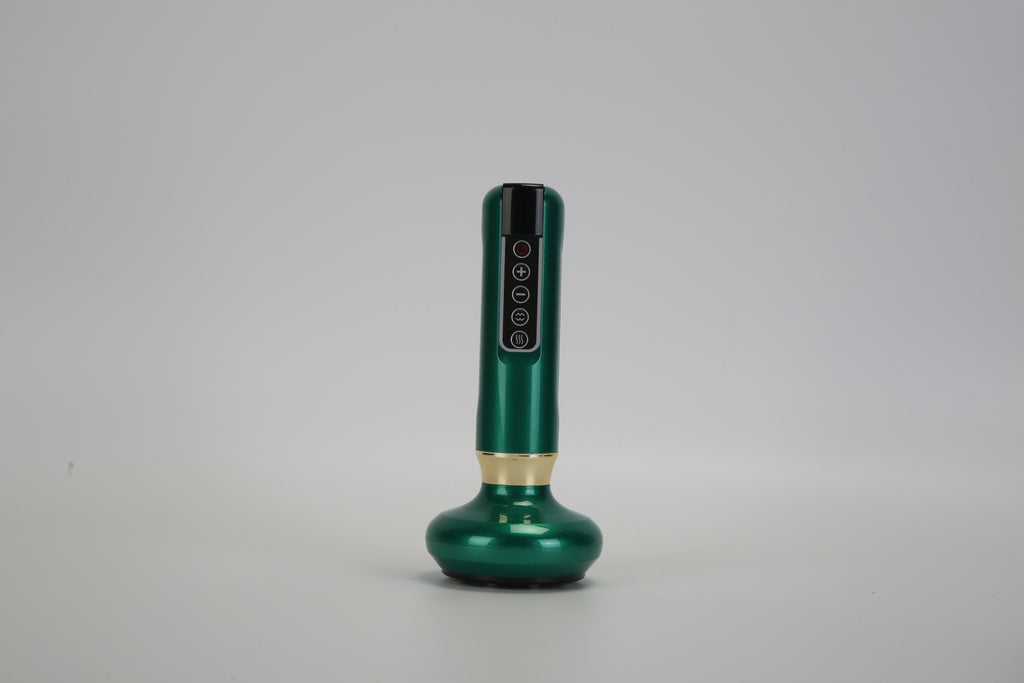 1Pc Anti Cellulite Massager Handheld Vacuum Suction Cupping Kit Beauty Tool With 12 Suction Mode 12 Heating 20Mins Auto-Off One-Key Pressure Release For Abdomen Thighs Buttocks Neck