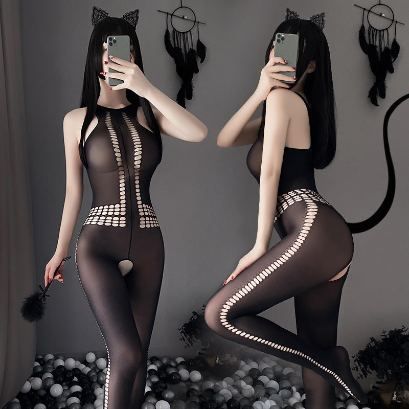 Women's Transparent Cutout Body Shaping Stockings