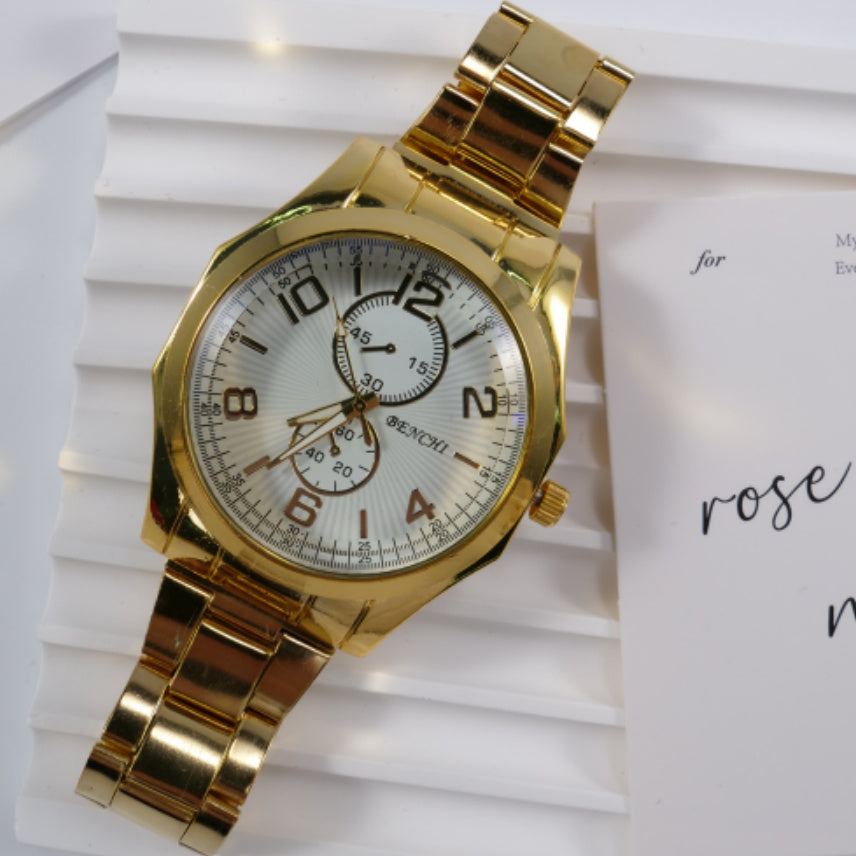 Men's Steel Belt Quartz Sports Watch