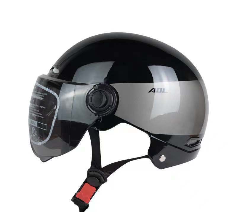 ABS Material Battery Car Helmet Female Retro Helmet