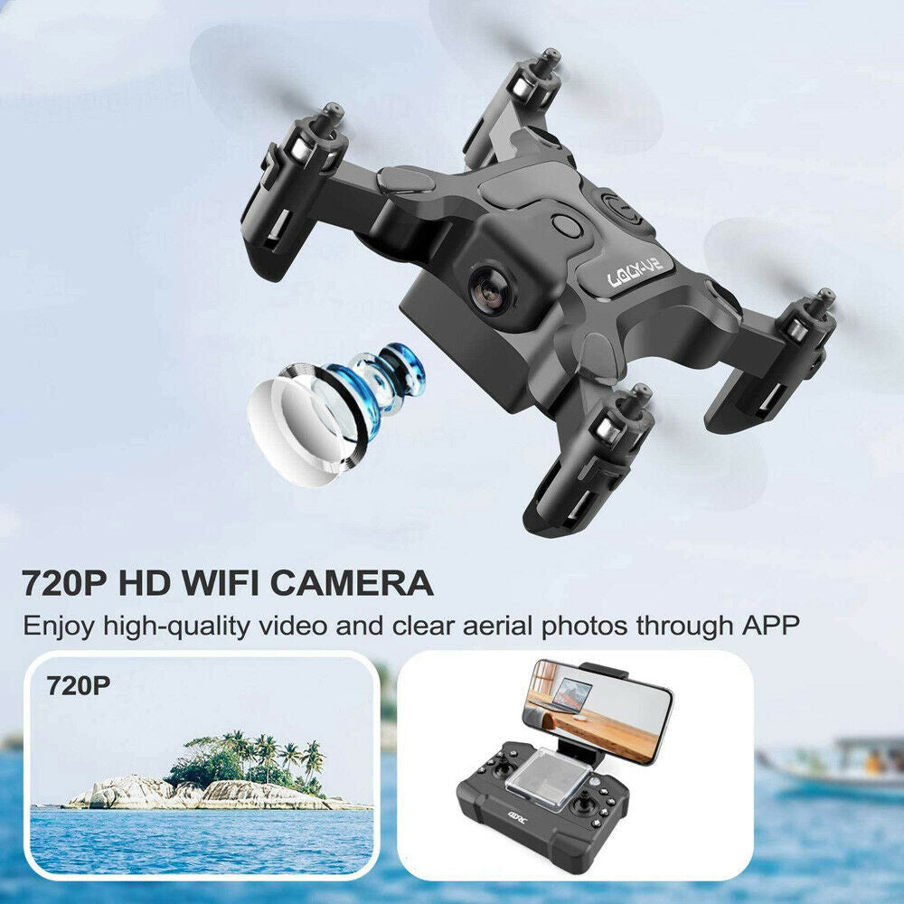 AU 4DRC V2 Mini Drone Selfie WIFI FPV With HD Camera Foldable Arm RC Quadcopter Toy.