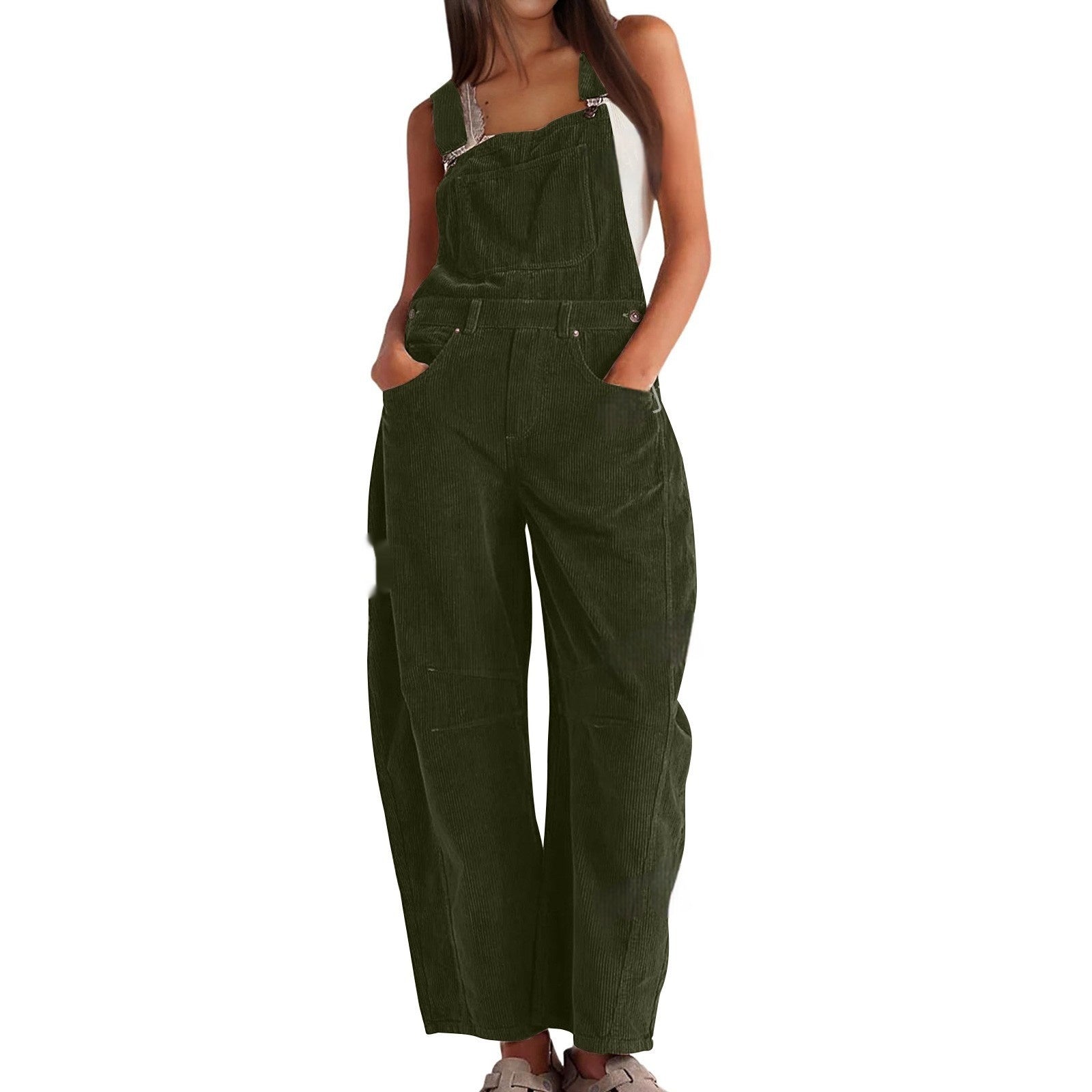 European And American Bib Women's Fashion Jumpsuit Women's Loose New