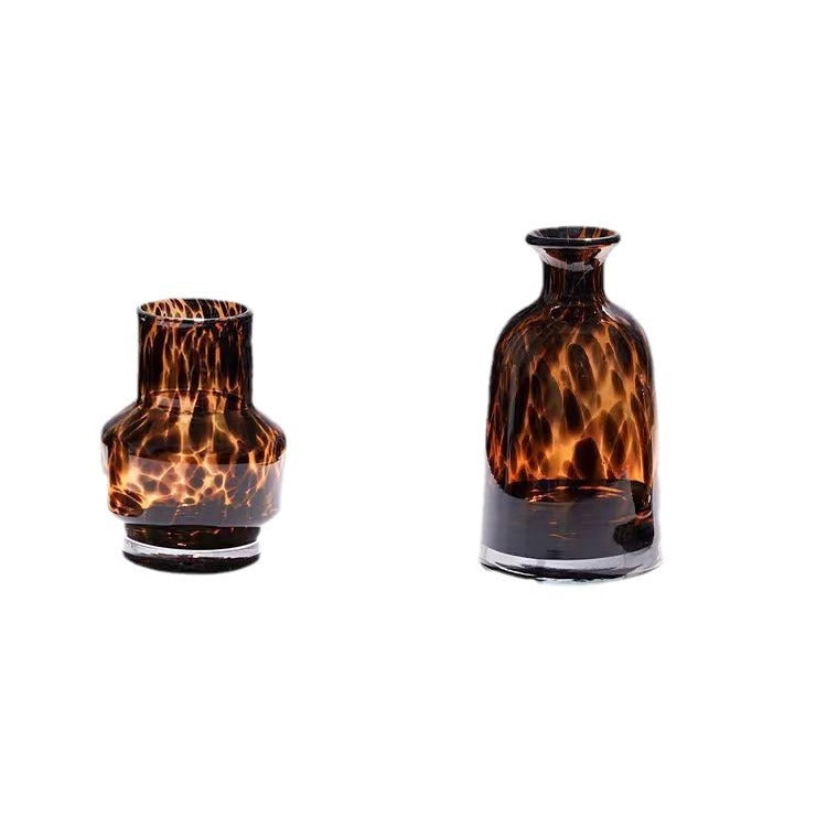 New Glass Leopard Vase Light Luxury Vase