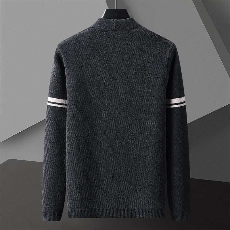 Autumn Cardigan Sweater Men's Long Sleeved Sweater Coat