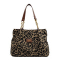 All-match Leopard Print One-shoulder Underarm Women's Bag Sense Large Capacity Totes