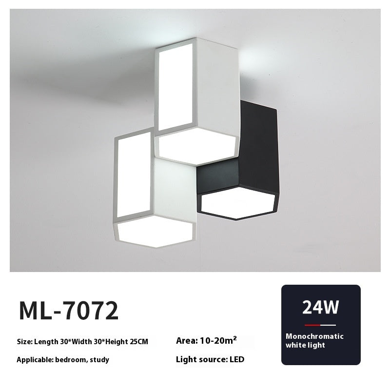 Bedroom Ceiling Lamp Minimalist Black And White Corridor Aisle Light