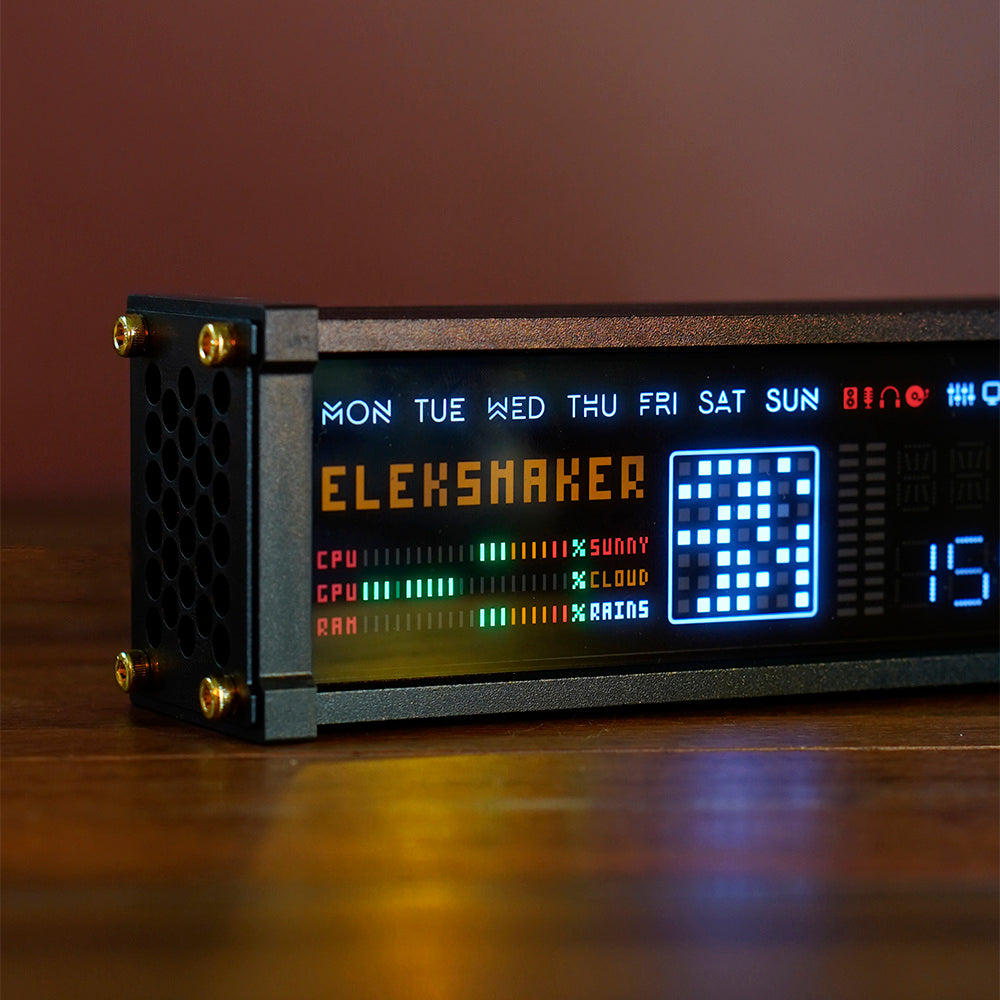 Creative Retro VFD Clock Electronic Time VFD Display BoyFriend Gift Digital LED Dot Matrix Music Frequency Spectrum