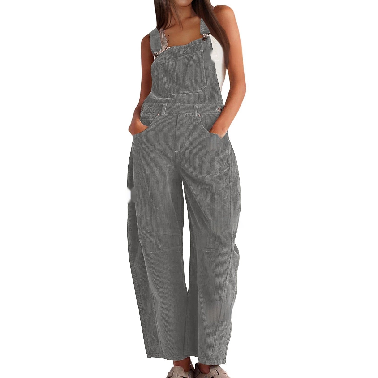 European And American Bib Women's Fashion Jumpsuit Women's Loose New