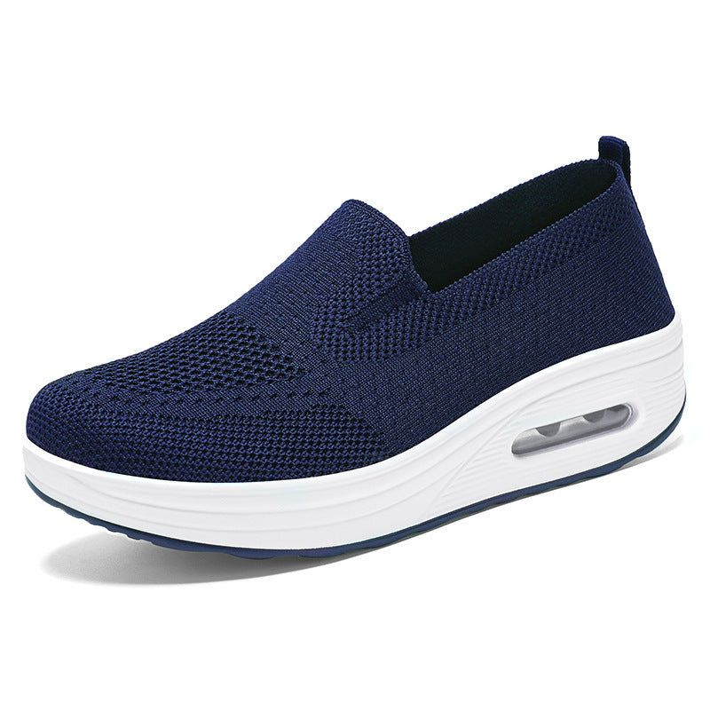 Women's Casual Shoes Breathable Flyknit Shock-absorbing