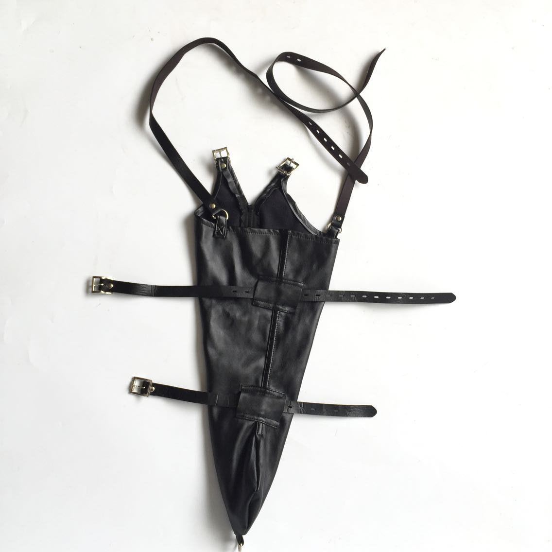 Leather Drawstring Tight Glove Back Toy