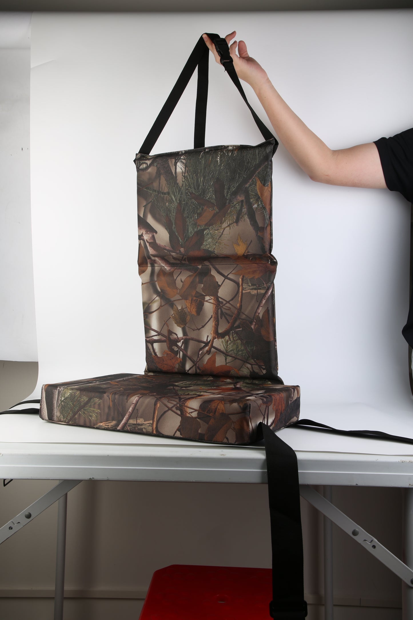 1Pc Foldable Tree Stand Seat Replacement Camouflage Waterproof Oxford Cloth Hunting Treestand Seat Cushion For Hunting Climber Deer Ladder