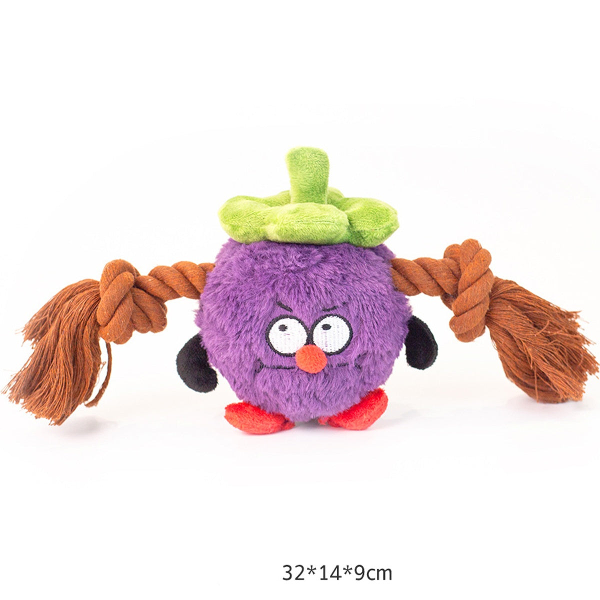 Interactive Dog Toy Plush Rope Knot Tug Of War Game Bb Bite Resistant Molar Tooth Toy