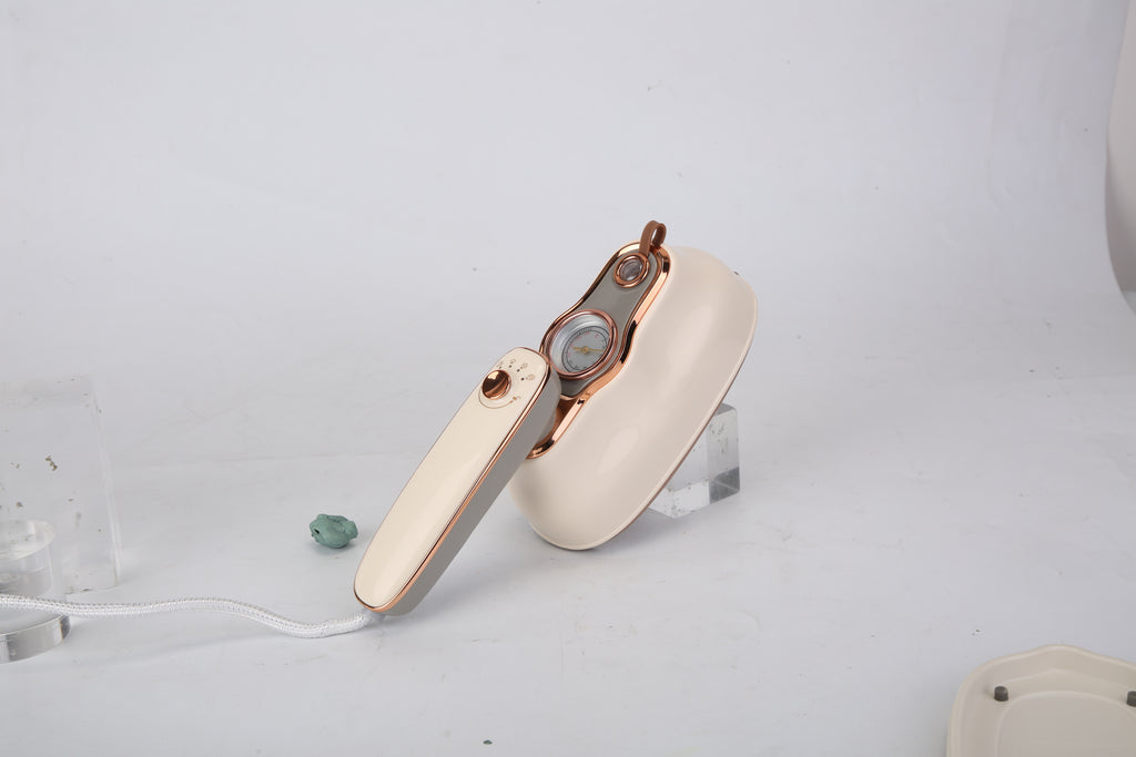 1Pc 1200W Foldable Handheld Clothes Iron Steamer With Wet Dry Ironing Mode Portable Garment Steamer Travel Clothing Wrinkles Remover With Temperature Display