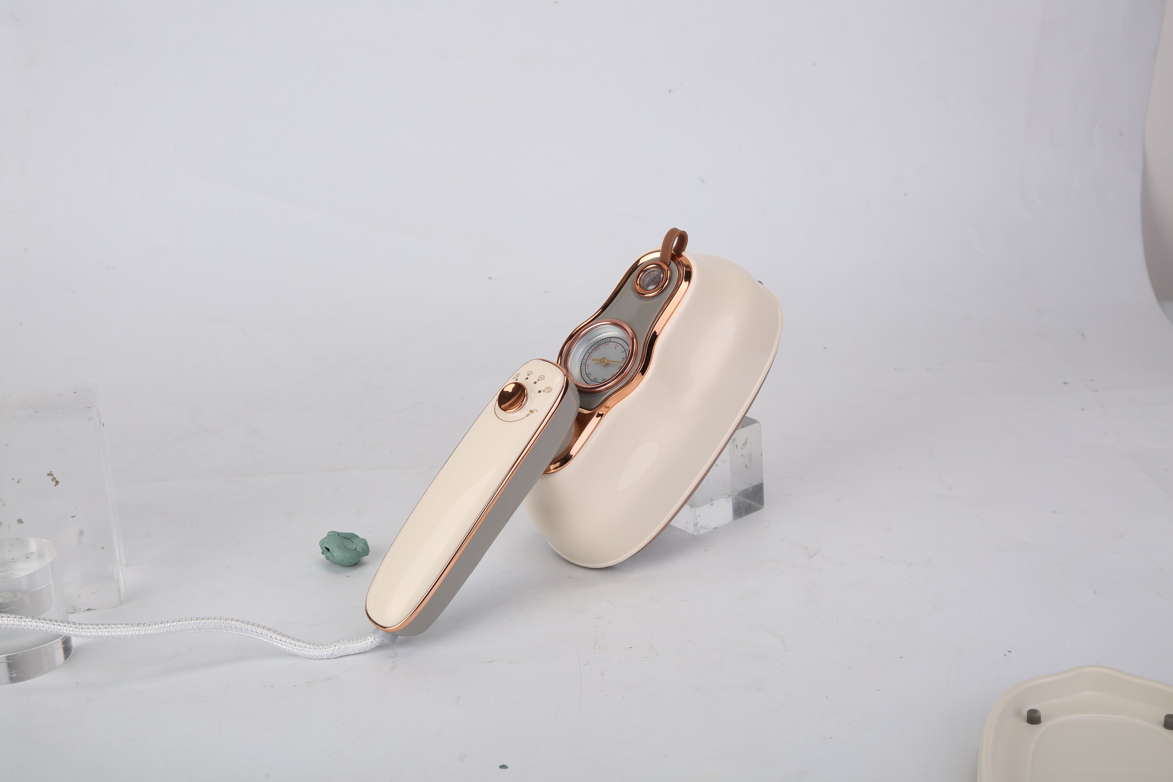 1Pc 1200W Foldable Handheld Clothes Iron Steamer With Wet Dry Ironing Mode Portable Garment Steamer Travel Clothing Wrinkles Remover With Temperature Display