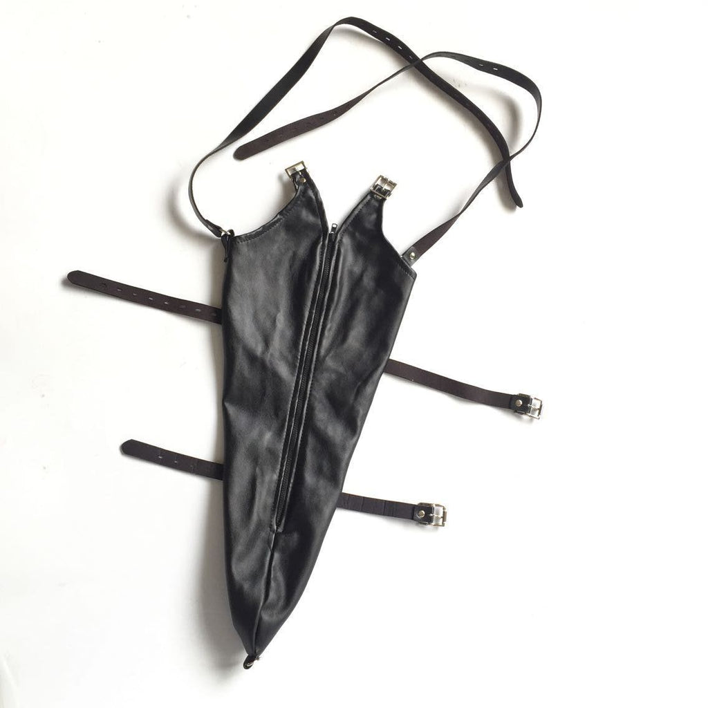 Leather Drawstring Tight Glove Back Toy