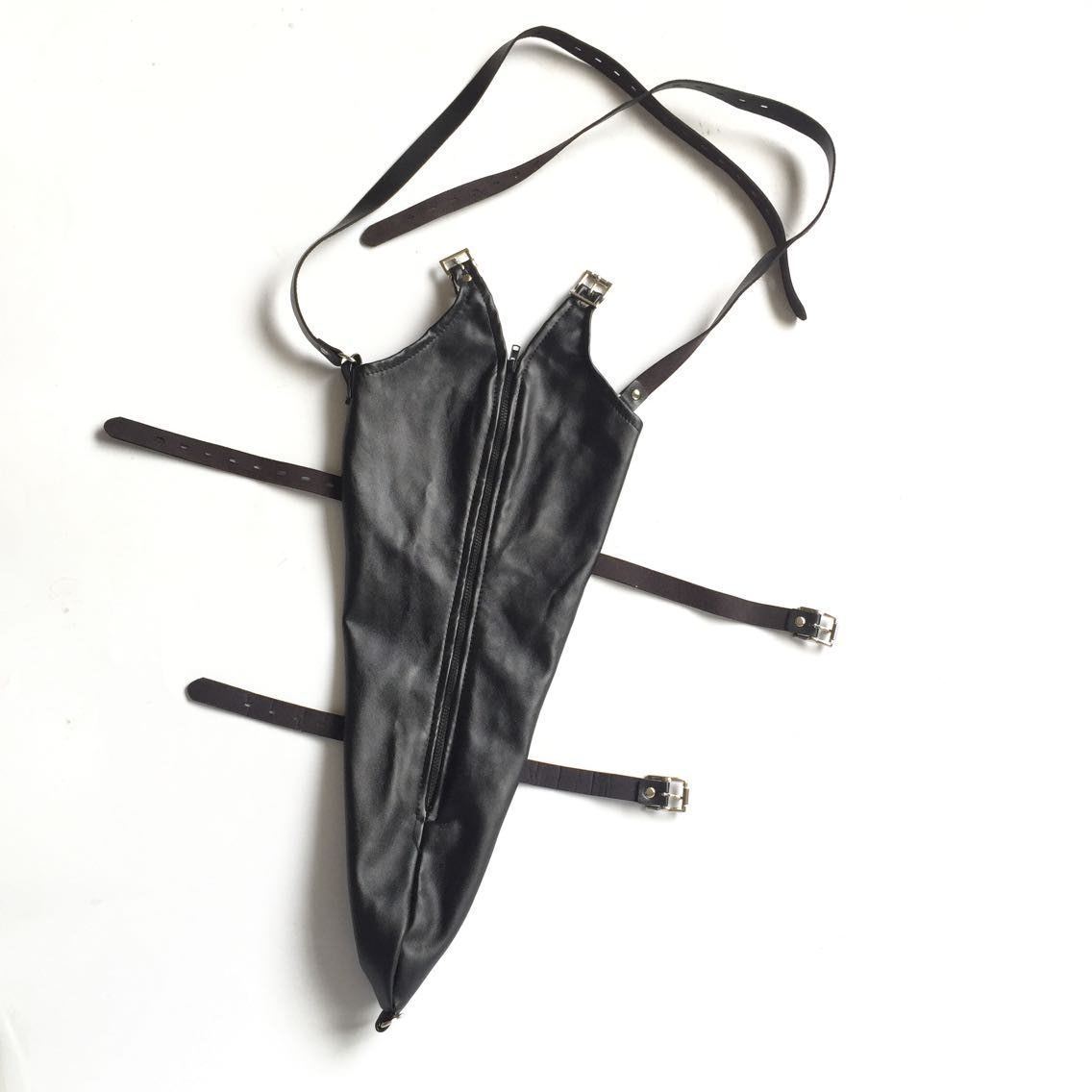 Leather Drawstring Tight Glove Back Toy