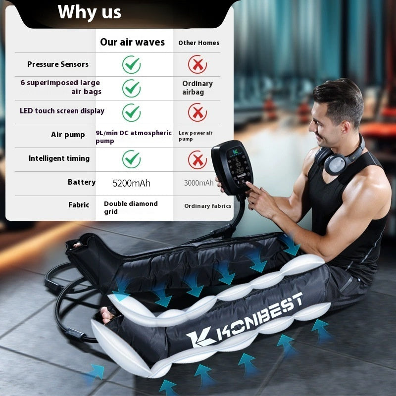 Six-cavity Air Wave Leg Pressure Massager Exercise