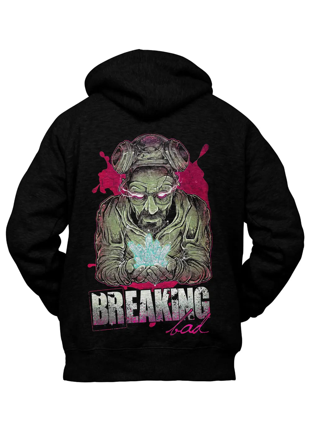 Felpa con Cappuccio Breaking Bad Retro Nera