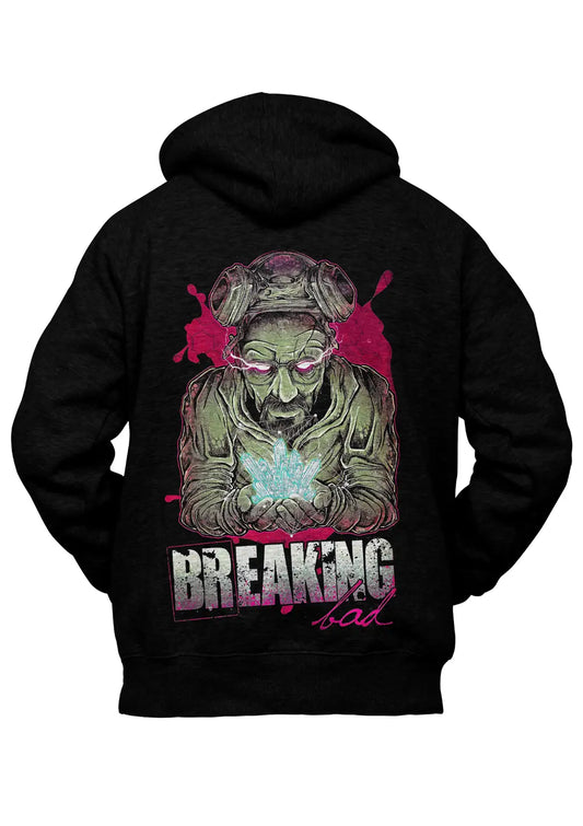 Felpa con Cappuccio Breaking Bad Retro Nera