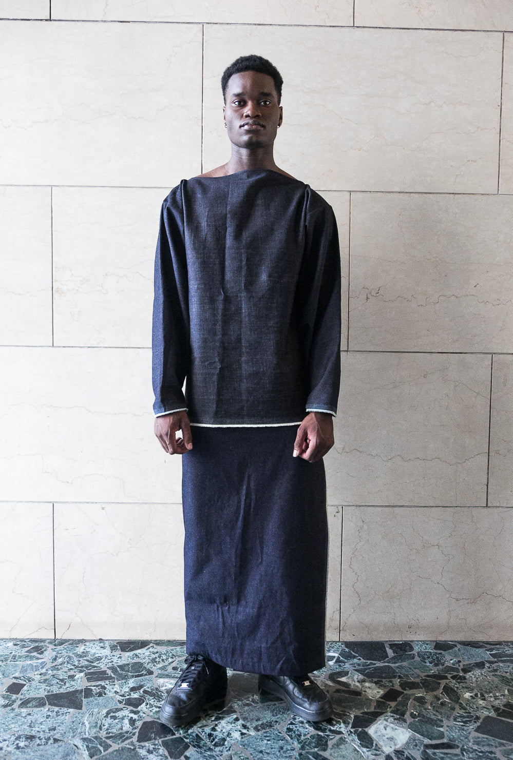Extra long wrap skirt-3